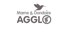 Logo officiel de la communauté d’agglomération Marne et Gondoire avec ses couleurs et symboles représentatifs