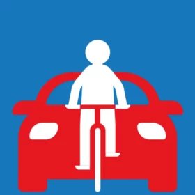 Panneau de signalisation indiquant une vélorue, voie prioritaire pour les cyclistes