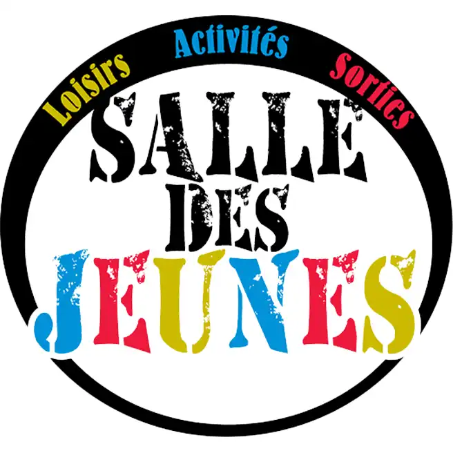 Logo de la Salle des Jeunes de Ferrières-en-Brie avec des éléments dynamiques et modernes